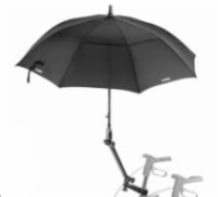 ROLLATOR REGENSCHIRM SCHWARZ